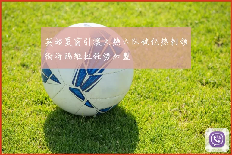 英超夏窗引援火热六队破亿热刺领衔海鸥维拉强势加盟